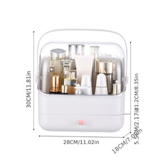 Makeup Storage Organizer Clear Cover Cosmetic Display Case With Drawers
