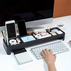 Computer Desk Storage Shelves with Office Desktop Storage Shelves