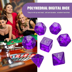 7 Piece Sided Dice Set for Party Fun