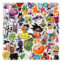 50pcs Anime Cartoon Pvc Waterproof Decorative Stickers For Kids