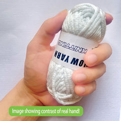 Coarse Luminous Yarn Face Mask for DIY Christmas & Halloween Gifts