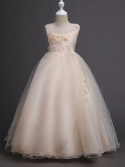 Girls Sleeveless Princess Dress Tulle Tutu Dress