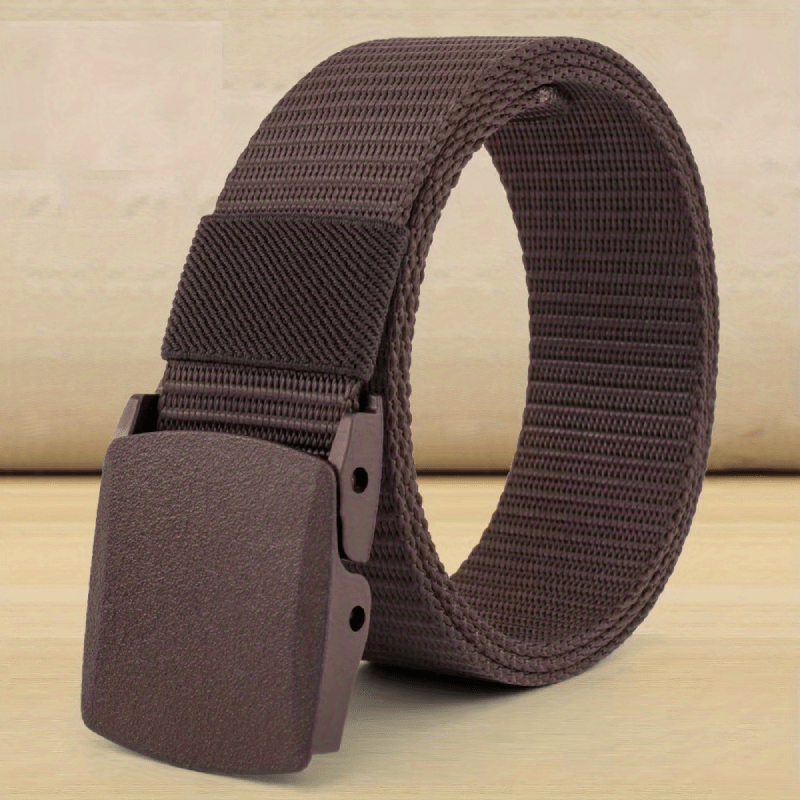 Men's Nylon Automatic Belt Canvas Webbing Tactical Belt