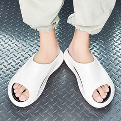 Men's Pillow Slides Casual Non Slip Slippers Open Toe Shoes