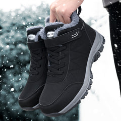 Women's Platform Ankle Snow Boots Fleece Liner Winter Shoes