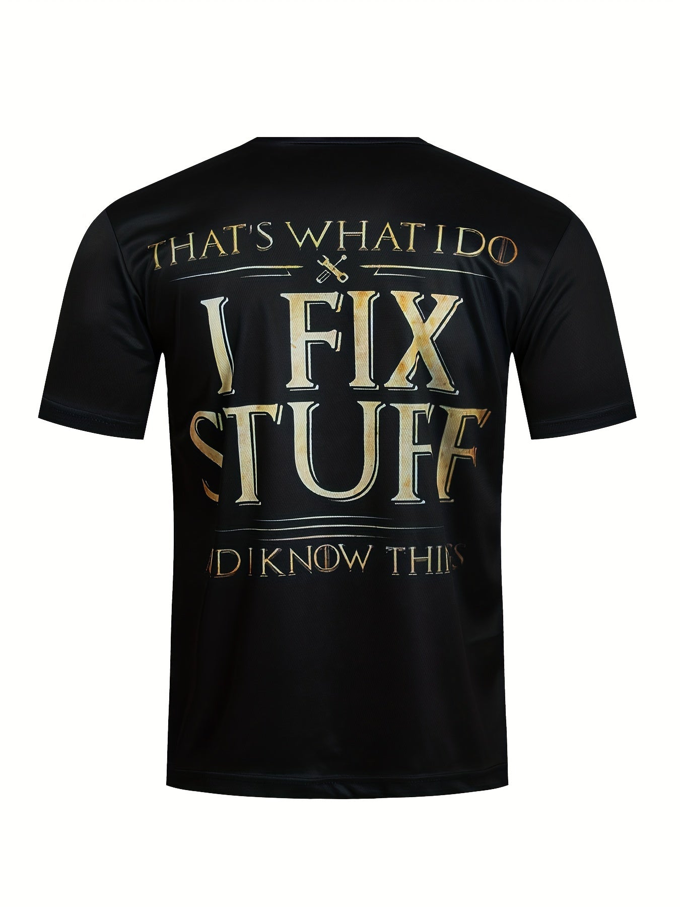 Men's Fix Stuff Print Sports T shirt