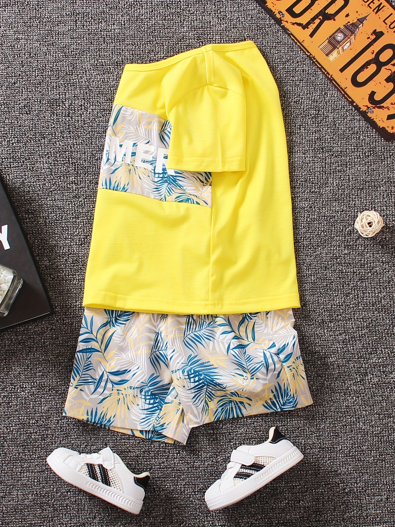 Boys Summer Casual Outfit T shirt & Shorts Kids Clothes Sets
