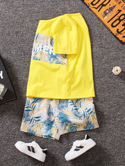 Boys Summer Casual Outfit T shirt & Shorts Kids Clothes Sets
