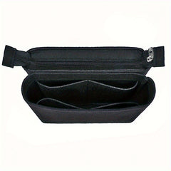 2pcs Felt Insert Organizer Storage Bag Zipper Liner Lightweight Portable Bag