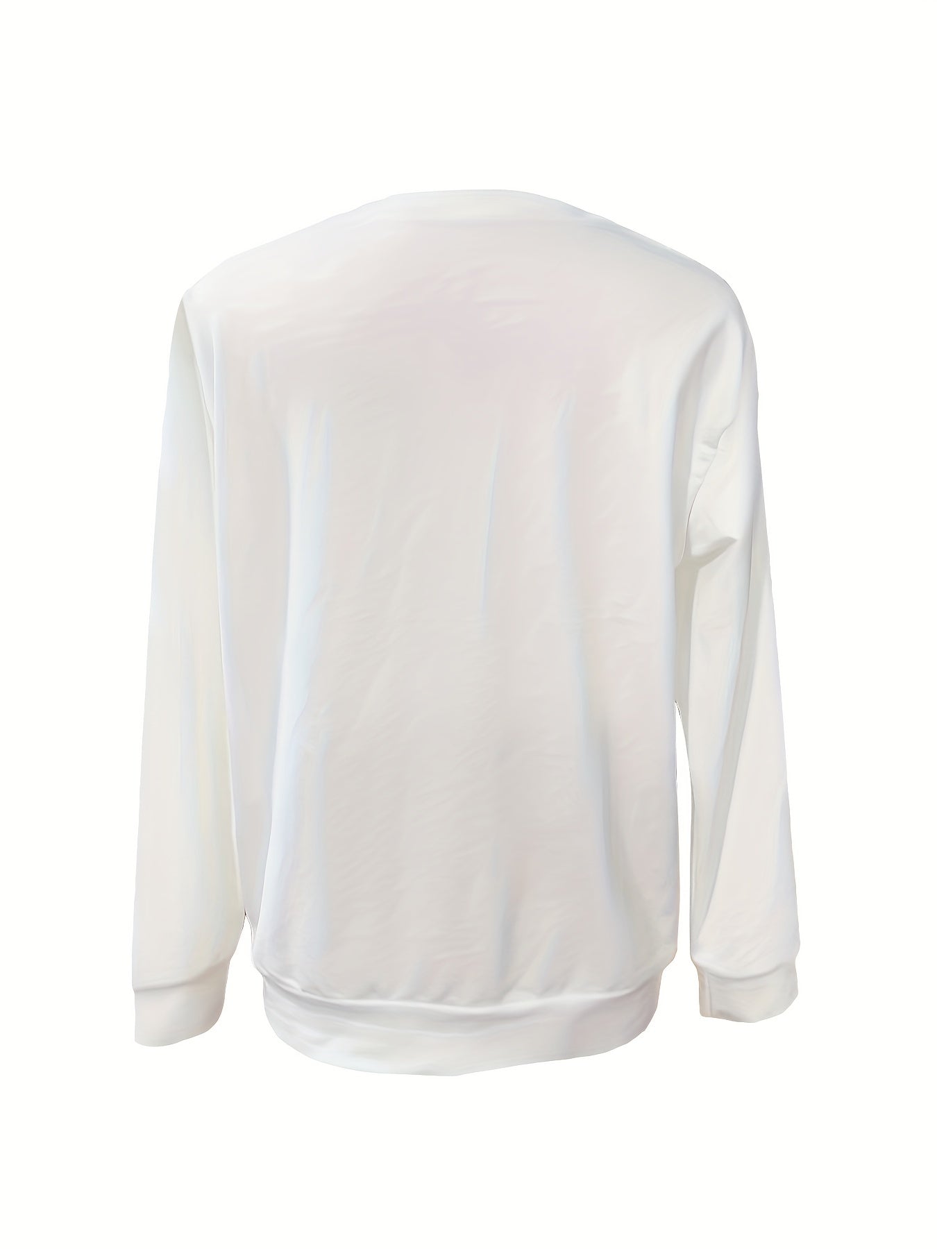 Cat Print Pullover Sweatshirt Long Sleeve Crew Neck Sweatshirt