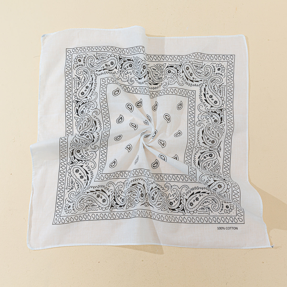12pcs Paisley Print Scarf 50 04cm Small Square Neckerchief Hip hop Bandana