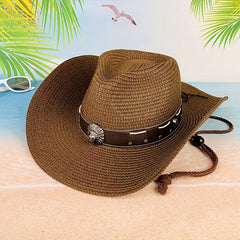 Skull Head Grass Hat Sunshade Straw Hat Travel Seaside Unisex