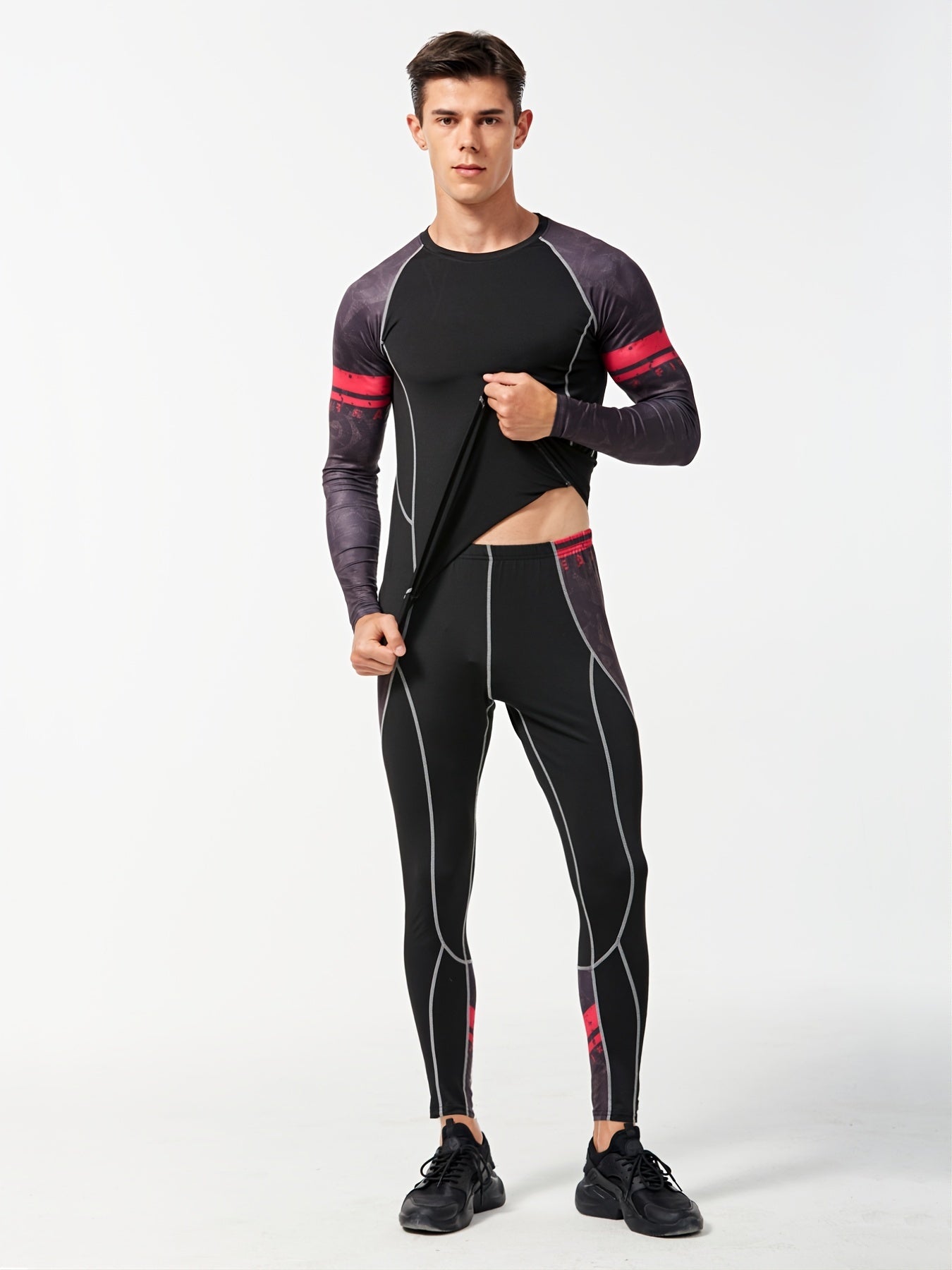 Men's Quick Drying Fitness Suit for Basketball Running Yoga