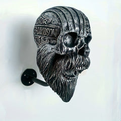 Creative Motorcycle Skull Helmet Frame Key Hook Ghost House Horror Decoration