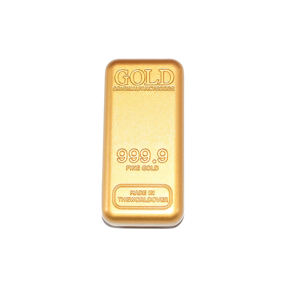 5pcs Golden Bars Simulation Props High Solid Ornaments for Decor