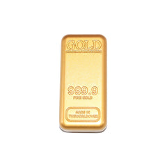5pcs Golden Bars Simulation Props High Solid Ornaments for Decor