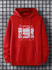 Little Prince Rose Print Men's Hooded Sweatshirt