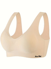 Seamless Wireless Bra Full Coverage Comfy & Breathable Women's Lingerie