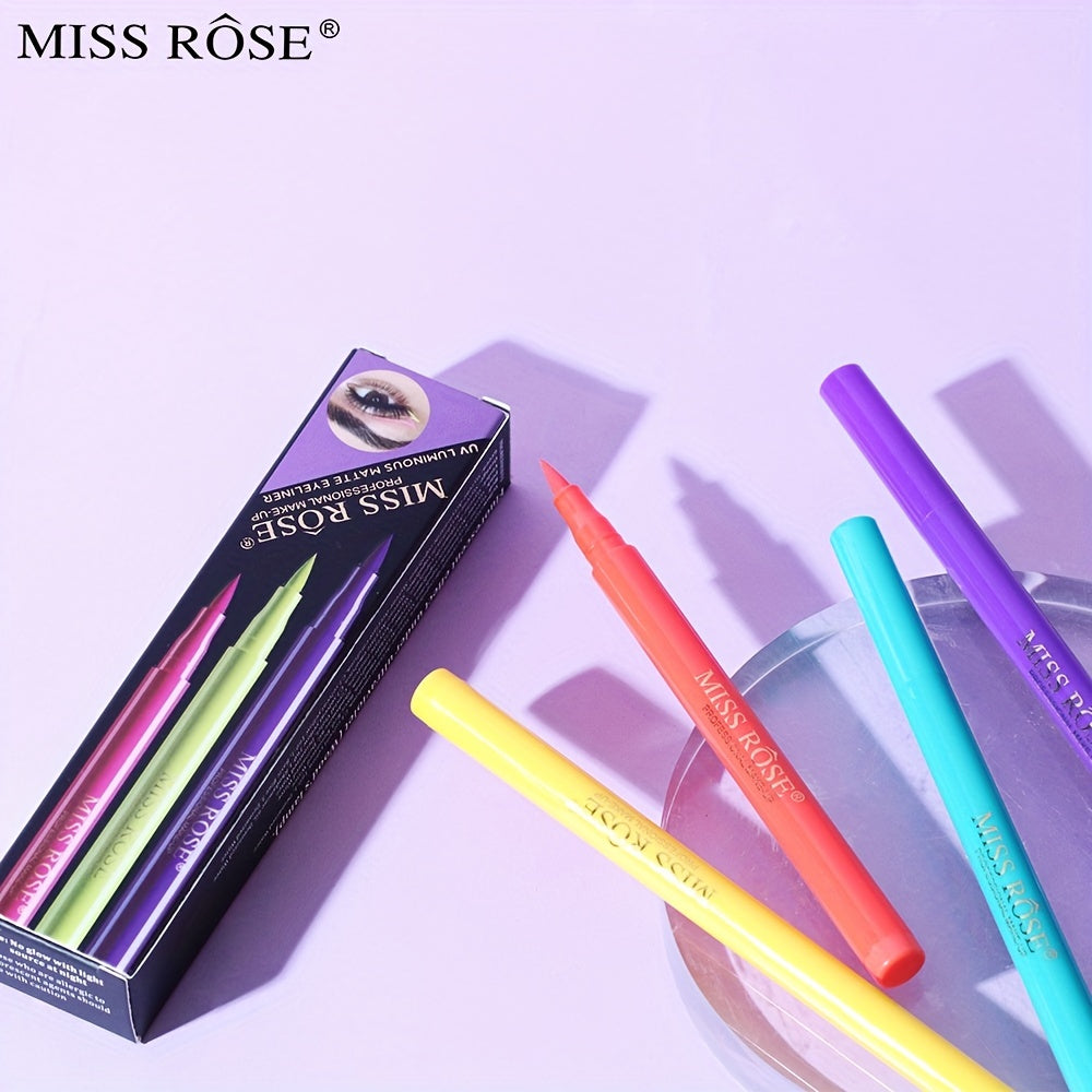 6pcs Waterproof Smudge Proof Liquid Eyeliner Set Halloween Stage Makeup