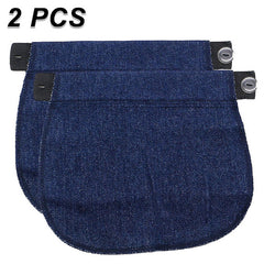 2pcs Denim Fabric Extender Buckle for Fat Belly Jeans