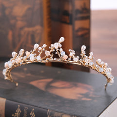 Vintage Baroque Crystal Tiara Bride Headpiece