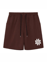 Geometric Pattern Comfy Shorts Mens Casual Stretch Elastic