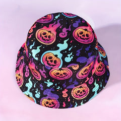 Halloween Elements Reversible Bucket Hat