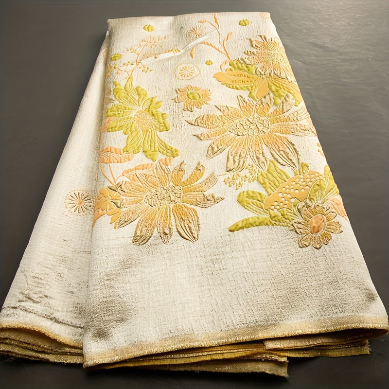 African Jacquard Brocade Lace Fabric French Gild Lace
