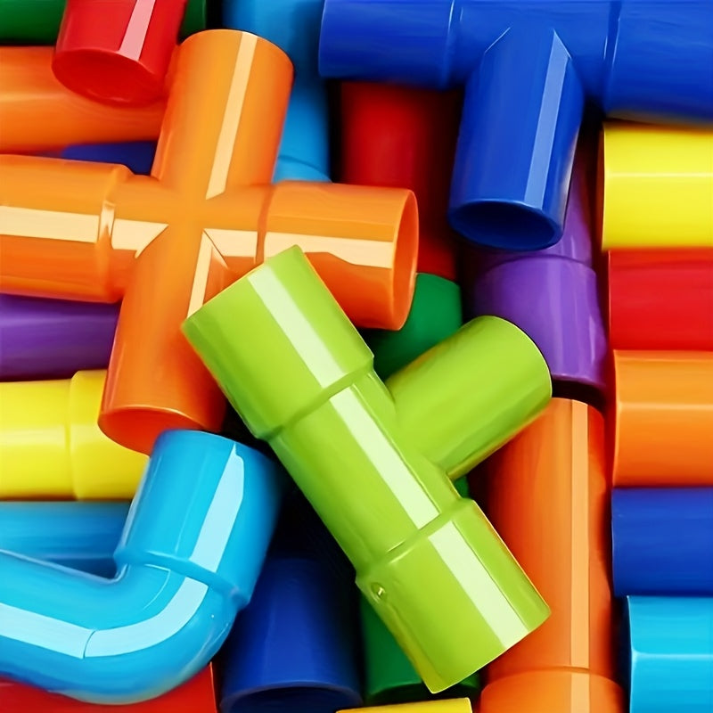 50pcs Water Pipe Building Blocks Set for Skill Building Creative Gift