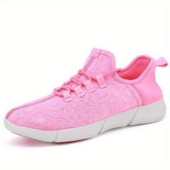 Men's Luminous Shoes Light Up Trainers LED Glowing Sneaker