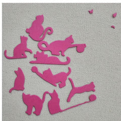 9pcs Cat Cutting Dies Metal Stencils for DIY Scrapbooking Supplies