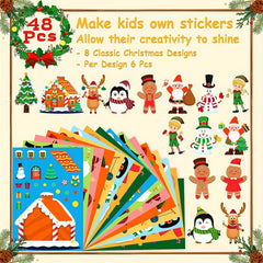 Christmas Party Games Stickers Make Your Own Christmas Stickers