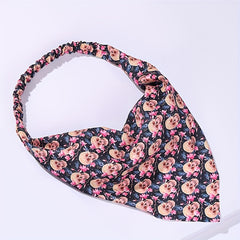 5pcs Halloween Headband Scarf Elastic Turban Skull Pumpkin Print