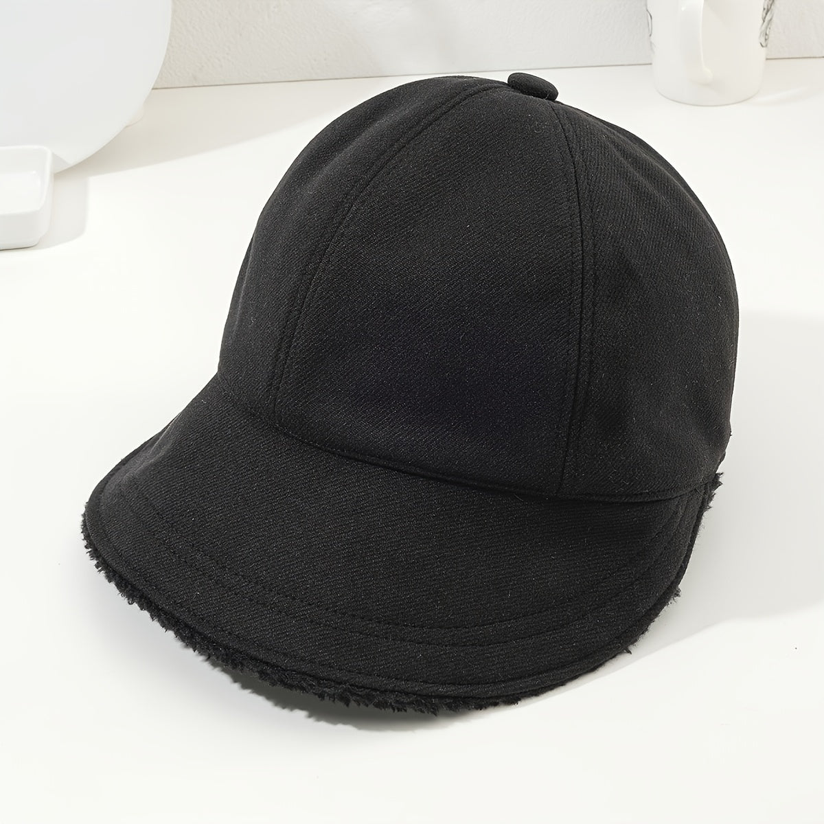 Lamb Wool Fisherman Hat Fleece Warm Unisex Baseball Cap Autumn