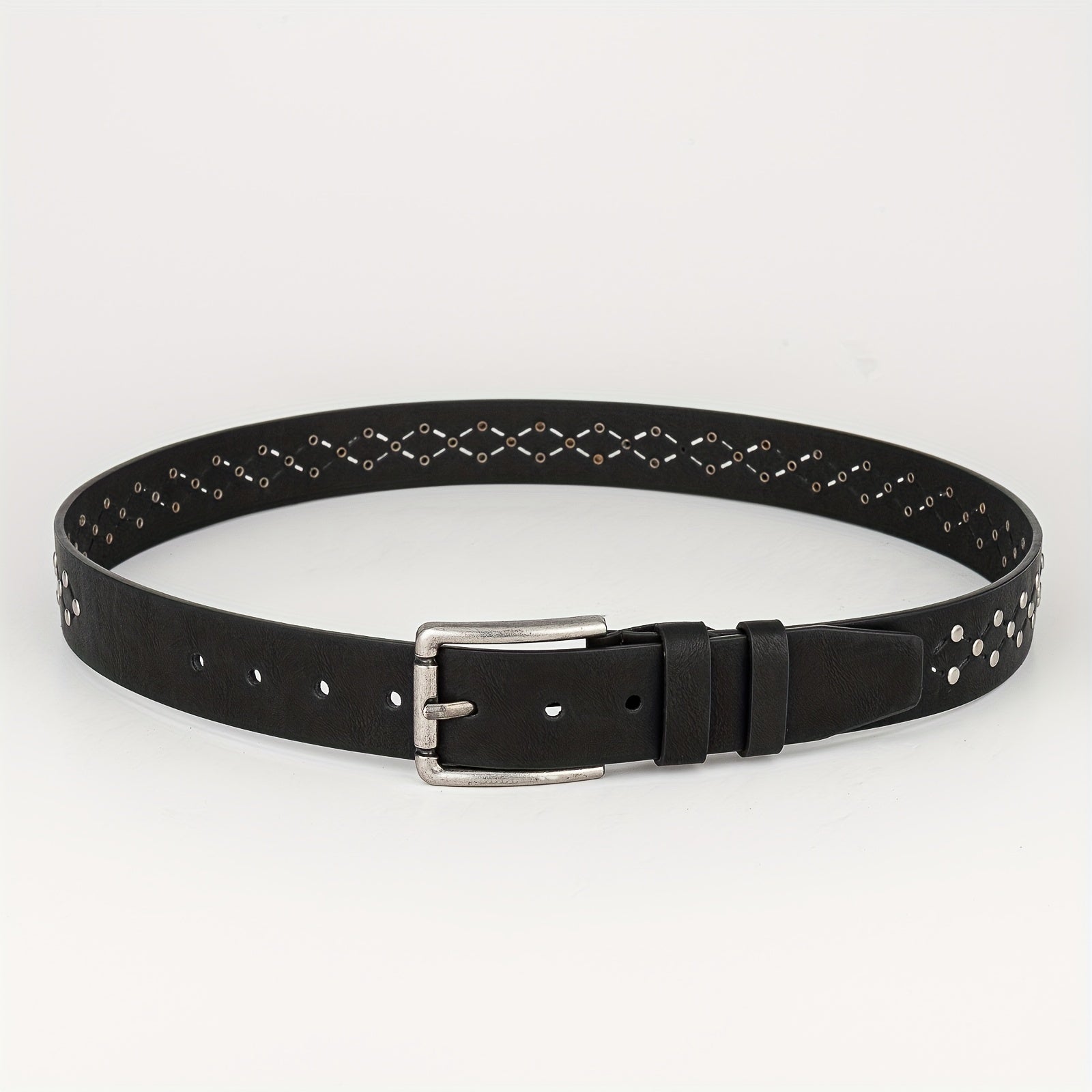 Pure Rivet Casual Belt PU Men's Leather Belt