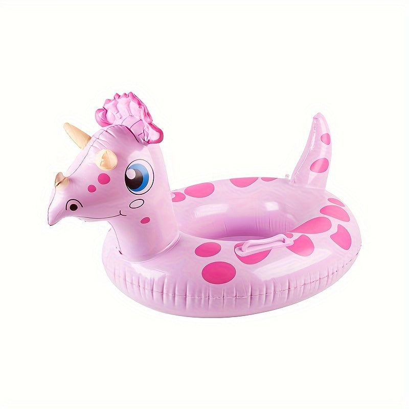 Inflatable Dinosaur Swim Float Handle Anti-rollover Pool Ring