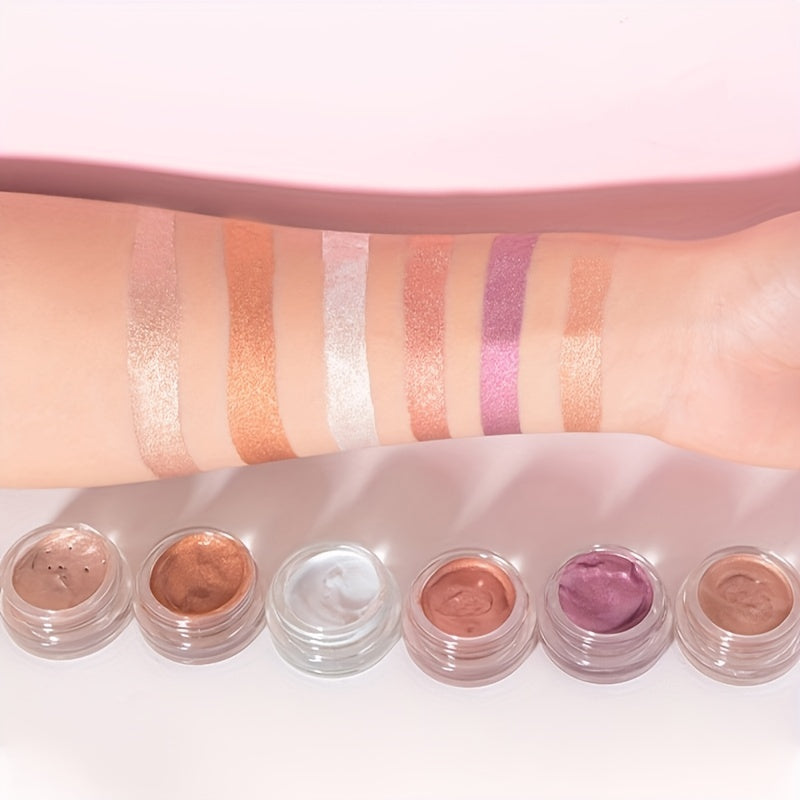 6 Colorful Waterproof Eyeshadow Creams for Starry Sky Look