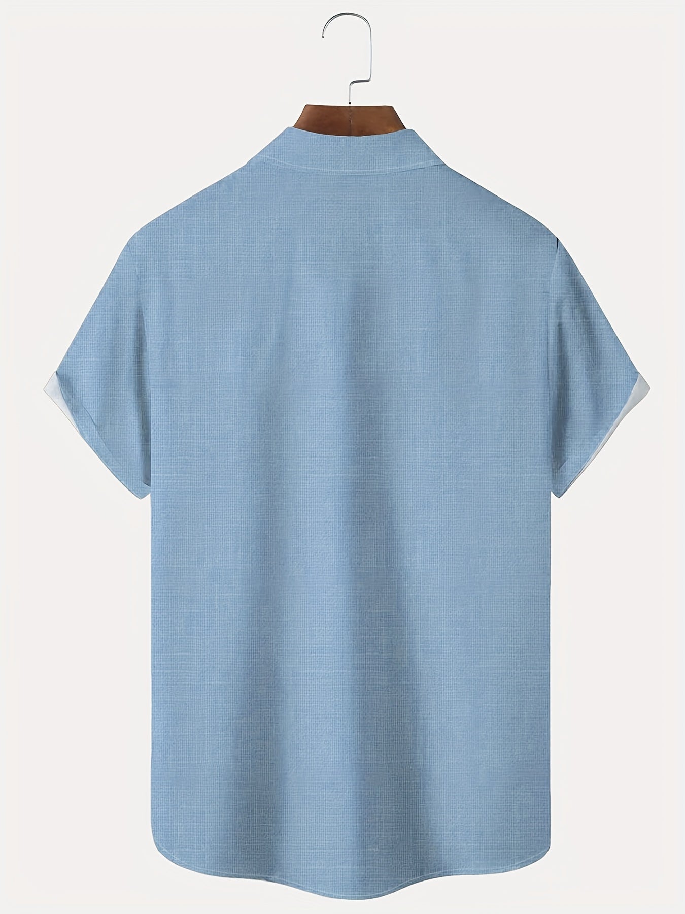 Retro Style Stripe Print Men's Casual Short Sleeve Shirt