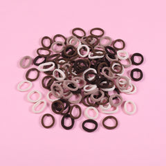 100pcs Mini Elastic Hair Bands Soft Ponytail Holders Hair Accessories