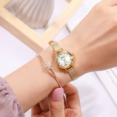 Small Dial Quartz Watch Fancy Watches Jewelry Girls Accessories
