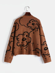Button Front Cardigan Women's Casual Sweater