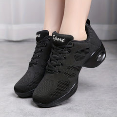 Modern Jazz Dance Shoes With Cushion Bottom Women's Mesh Breathable