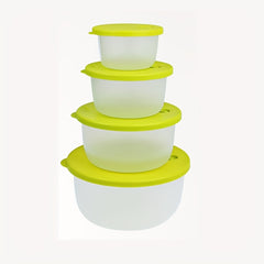 4pcs Airtight Food Storage Containers BPA Microwave Freezer Safe Lunch Box