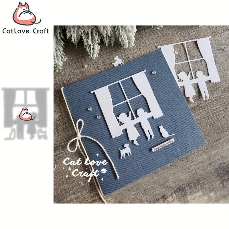 Catlove Christmas Window Metal Cutting Dies for DIY Craft