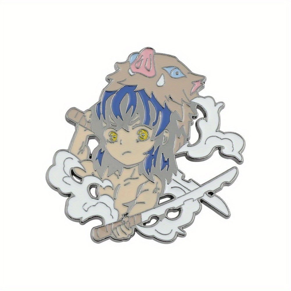 Boys Cartoon Anime Brooch Fun Pin for Hats & Clothing