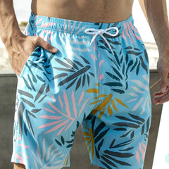 Men's Leaves Graphic Beach Shorts
