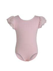 Girls Chiffon Ruffle Sleeve Leotard for Ballet Dancing
