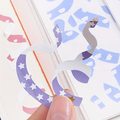 Ribbon Love Ribbon Laser Sticker Waterproof DIY Sticker