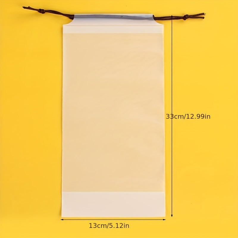 Reusable Portable Umbrella Organizer Drawstring Bag Matte Translucent