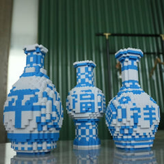 4600pcs Porcelain Vase Building Block Set